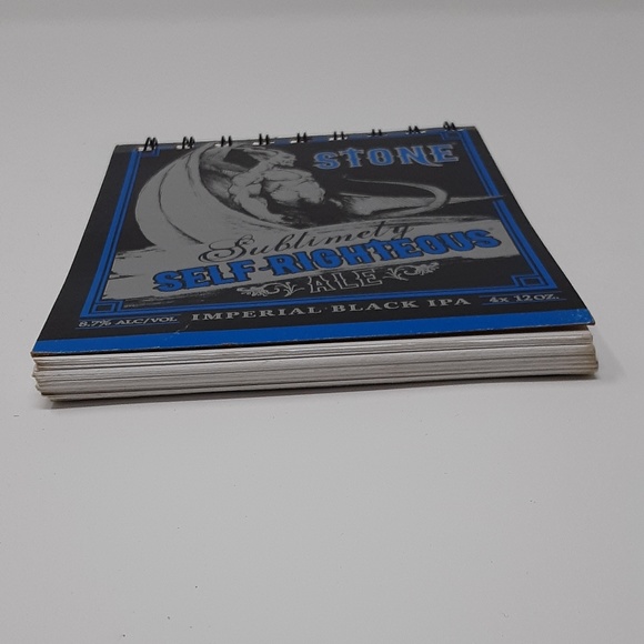 ♻️ Stone Sublimely Self-Righteous Ale Beer Notepad - Picture 2 of 5